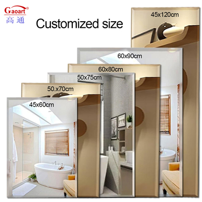 Full Magic Gold Bathroom Sticker Mirror Wall Home Decor для гостиной индивидуального размера