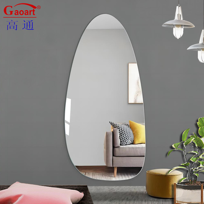 Full Magic Gold Bathroom Sticker Mirror Wall Home Decor для гостиной индивидуального размера