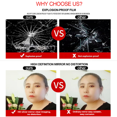 Северный пол Большой длинный полный длины туалет Стоящая стена Led Hair Station Домашний декор Салон Зеркало 50 Гостиная CN SHN