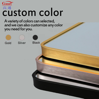Декорация ванной комнаты Стенная стойка Stick Plain Modern Long Size Home Decor Квадратное зеркало