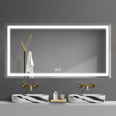 Touch Switch Fashion Round Led Light Wall Full Length Душ Без тумана Декорация спальни Умная для ванной