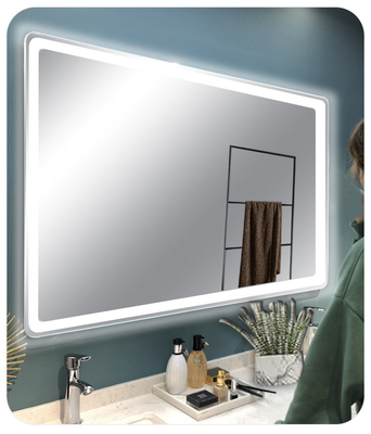 Touch Switch Fashion Round Led Light Wall Full Length Душ Без тумана Декорация спальни Умная для ванной