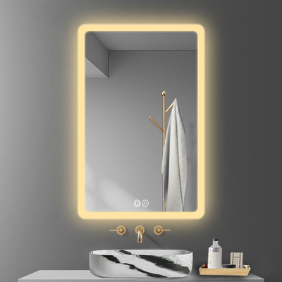 Touch Switch Fashion Round Led Light Wall Full Length Душ Без тумана Декорация спальни Умная для ванной