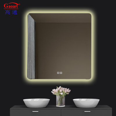 Специальное размеры Led Touch Bevelled Smart Fitness Bath Backlit Mirror для макияжа в салоне
