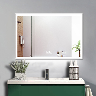 Специальное размеры Led Touch Bevelled Smart Fitness Bath Backlit Mirror для макияжа в салоне