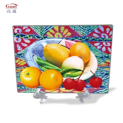 Прозрачное закаленное стекло для кухонной резки для рождественского сыра