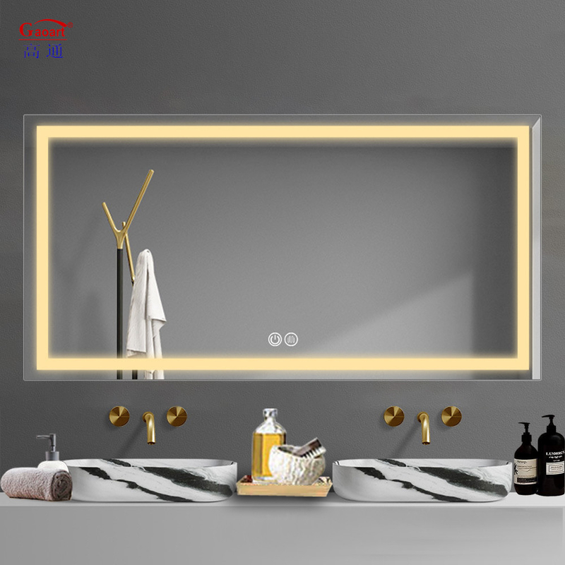 Touch Switch Fashion Round Led Light Wall Full Length Душ Без тумана Декорация спальни Умная для ванной